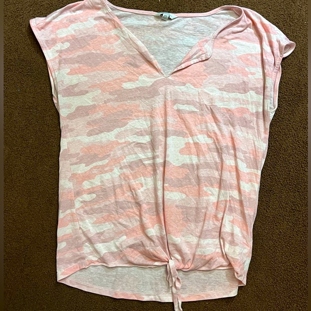 Medium Lucky Brand Pink Camo Top